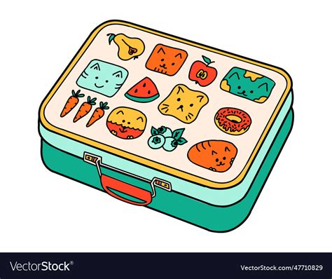 metal lunch box cartoon|empty lunchbox cartoon.